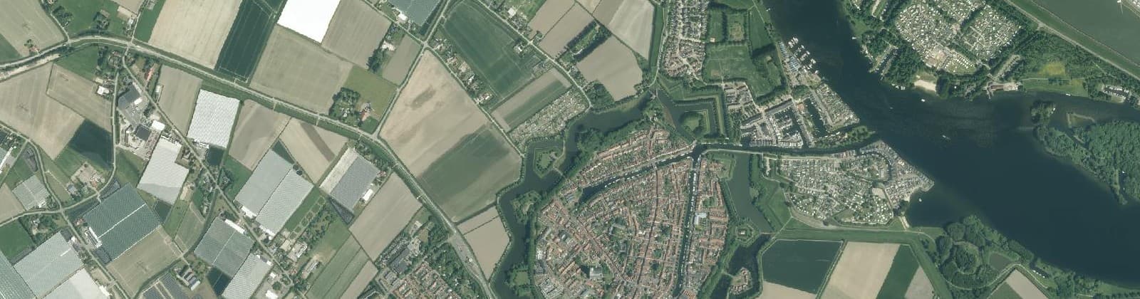 Luchtfoto van Brielle