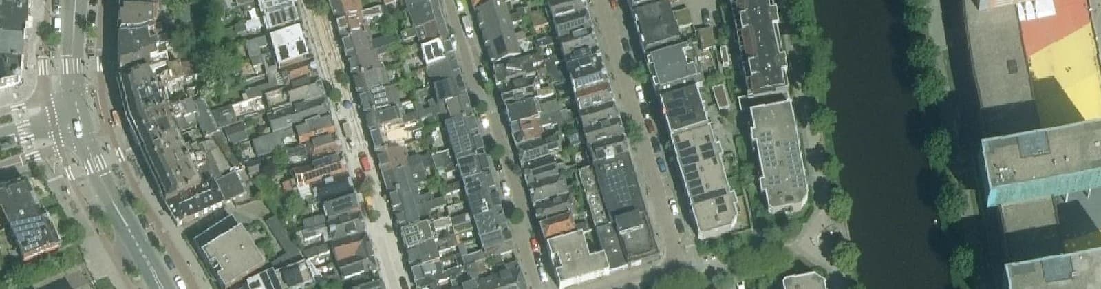 Luchtfoto van Badstratenbuurt