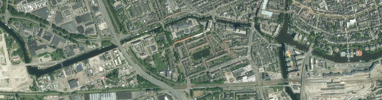Luchtfoto van Zeeheldenbuurt