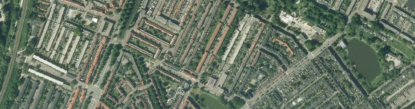Luchtfoto van Indische buurt
