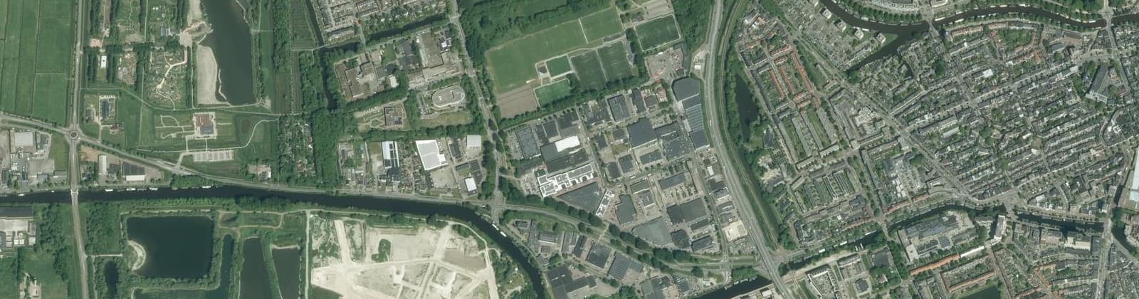 Luchtfoto van Hoendiep