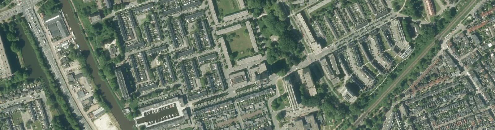 Luchtfoto van Paddepoel-Zuid