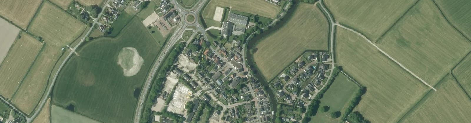 Luchtfoto van Ten Post Dorp