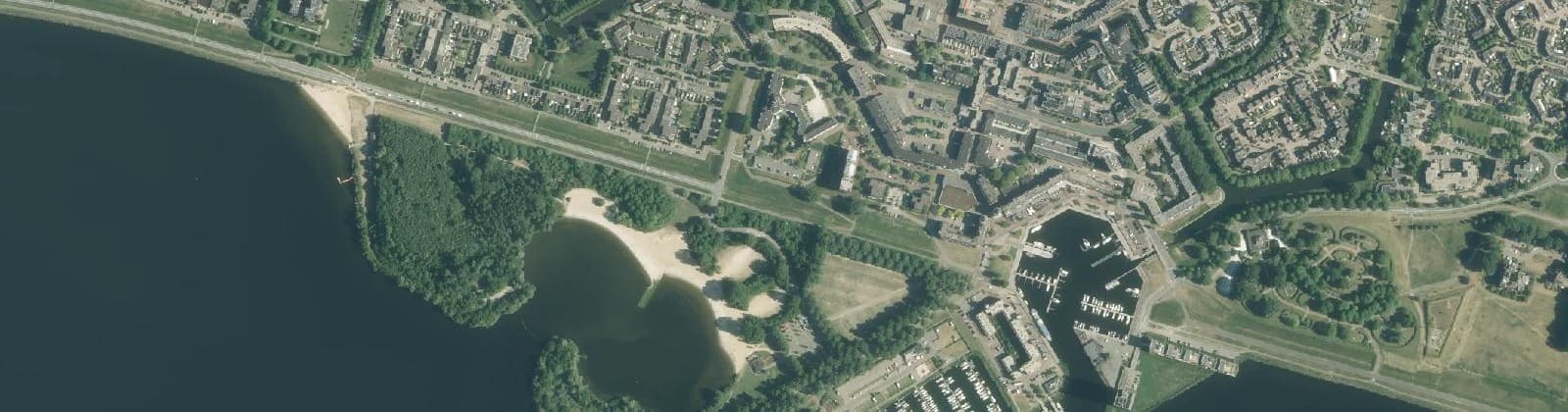 Luchtfoto van Centrum Haven Zuid