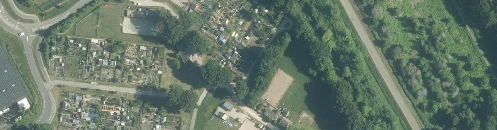 Luchtfoto van Splittershoek