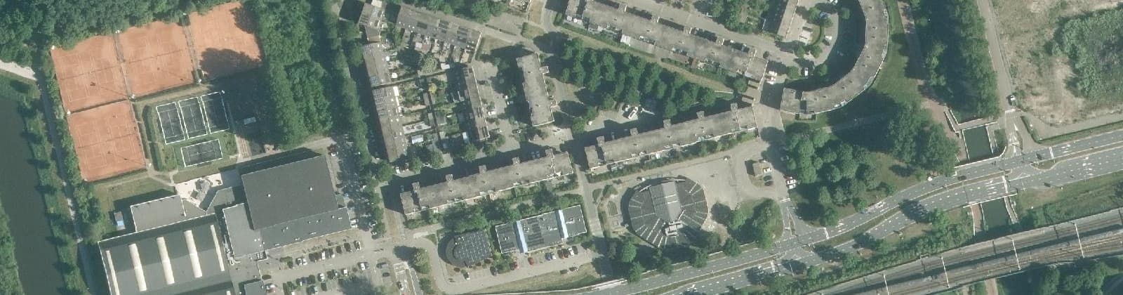 Luchtfoto van Staatsliedenwijk West
