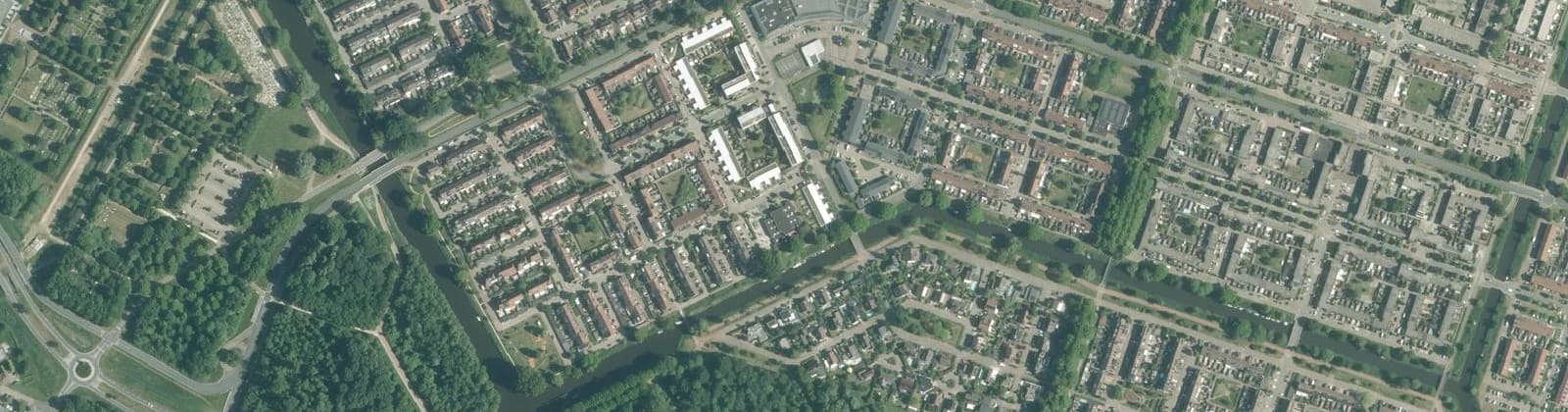 Luchtfoto van Kruidenwijk Midden-west