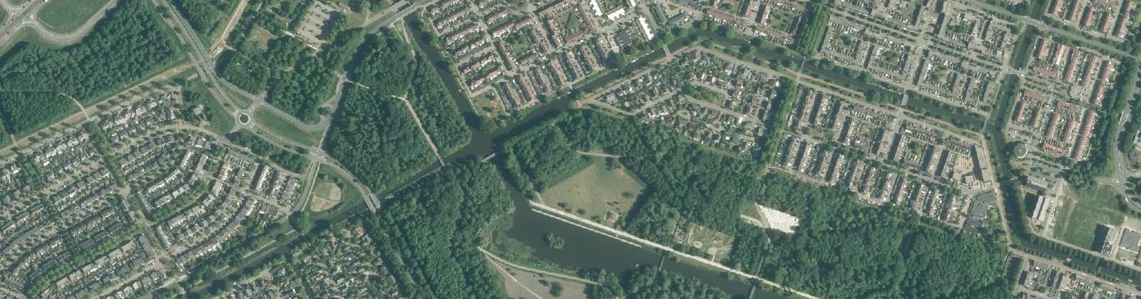 Luchtfoto van Koningin Beatrixpark
