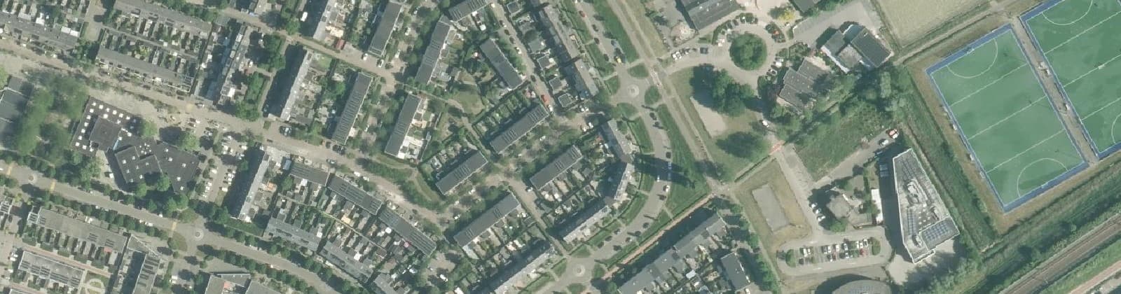 Luchtfoto van Muziekwijk N.-Oost