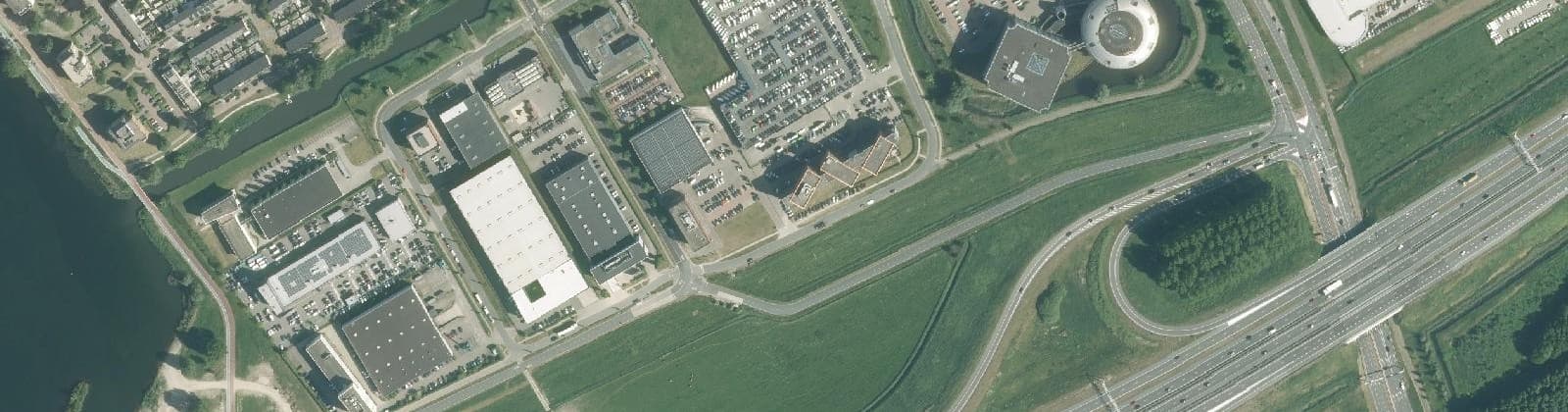Luchtfoto van Veluwsekant West