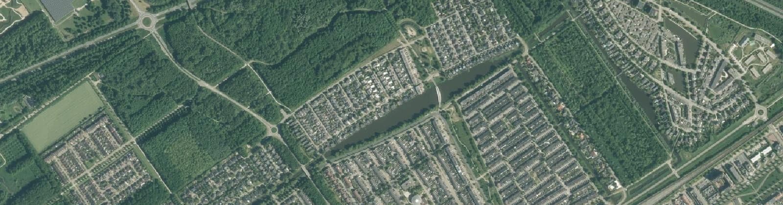 Luchtfoto van Oostvaardersbuurt Noord