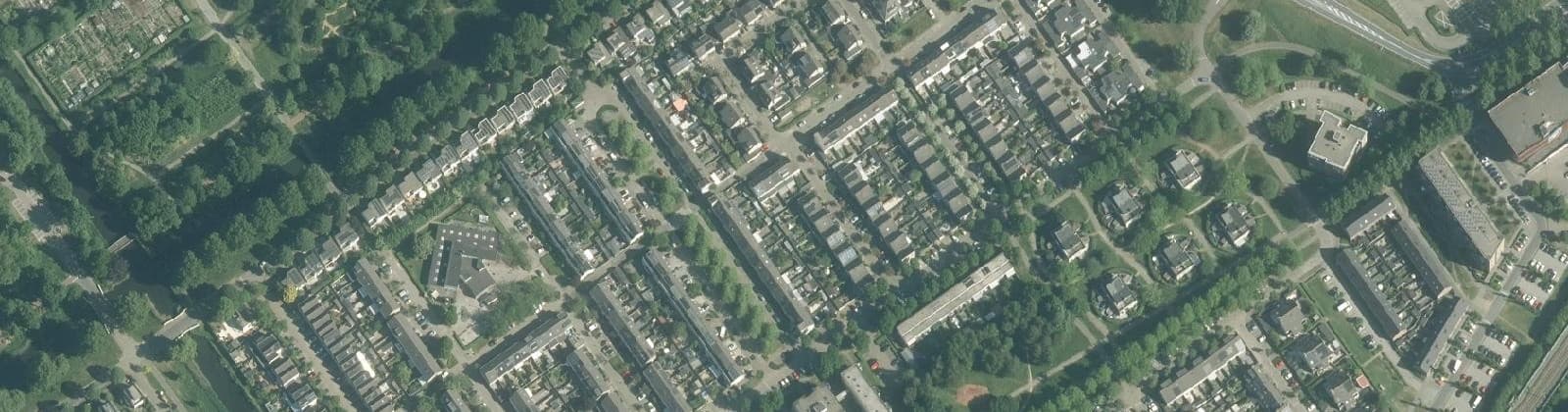 Luchtfoto van Landgoederenbuurt Noord