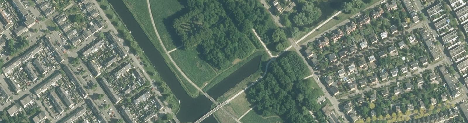 Luchtfoto van Meridiaanpark Zuid
