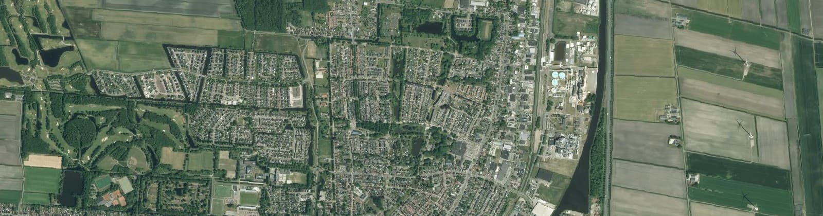 Luchtfoto van Veendam-Oude Ae