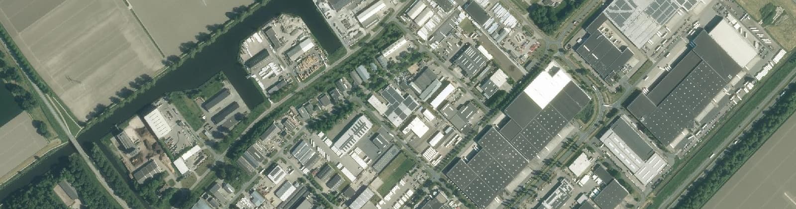 Luchtfoto van Trekkersveld