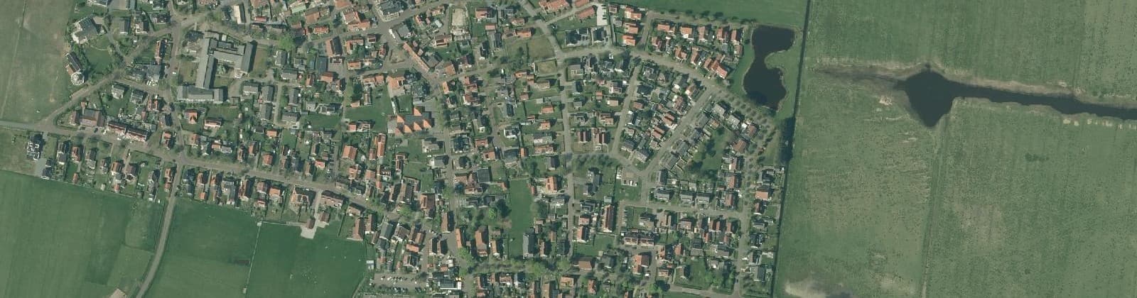 Luchtfoto van Hollum