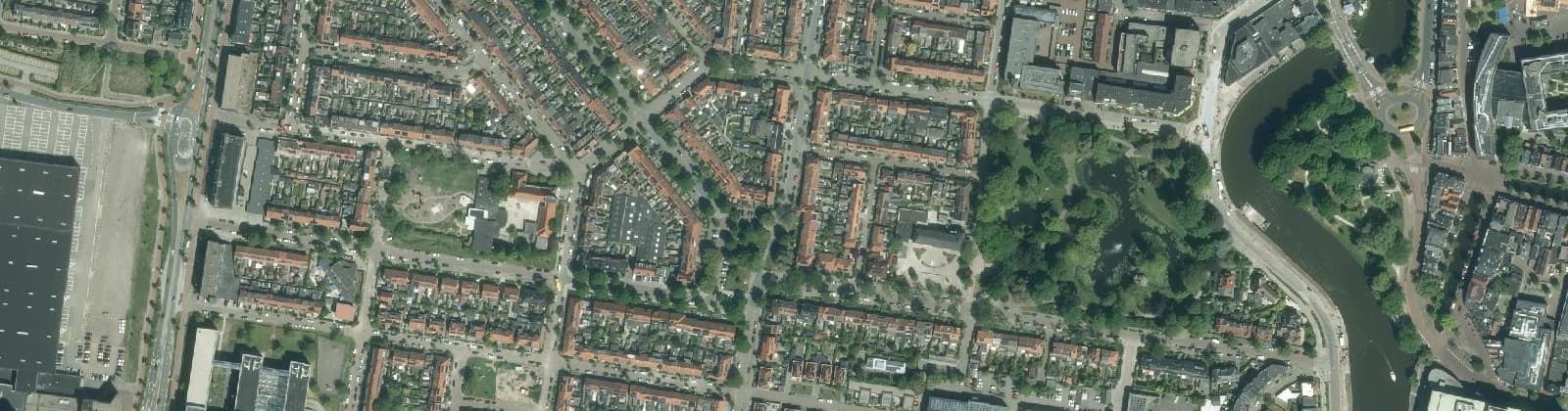 Luchtfoto van Vossepark
