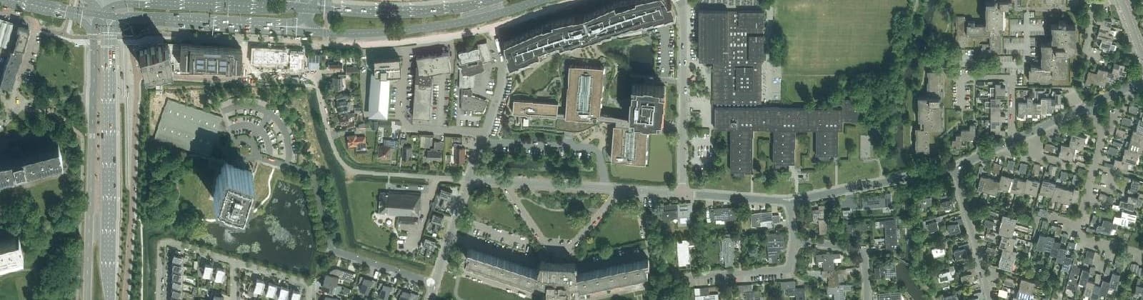Luchtfoto van Rapenburg