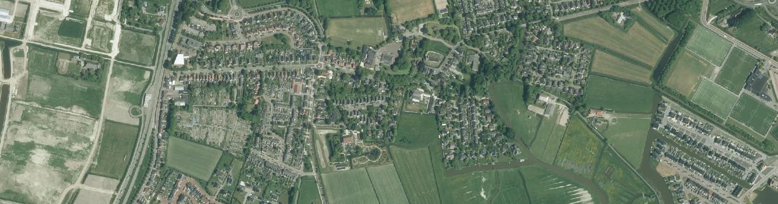 Luchtfoto van Goutum