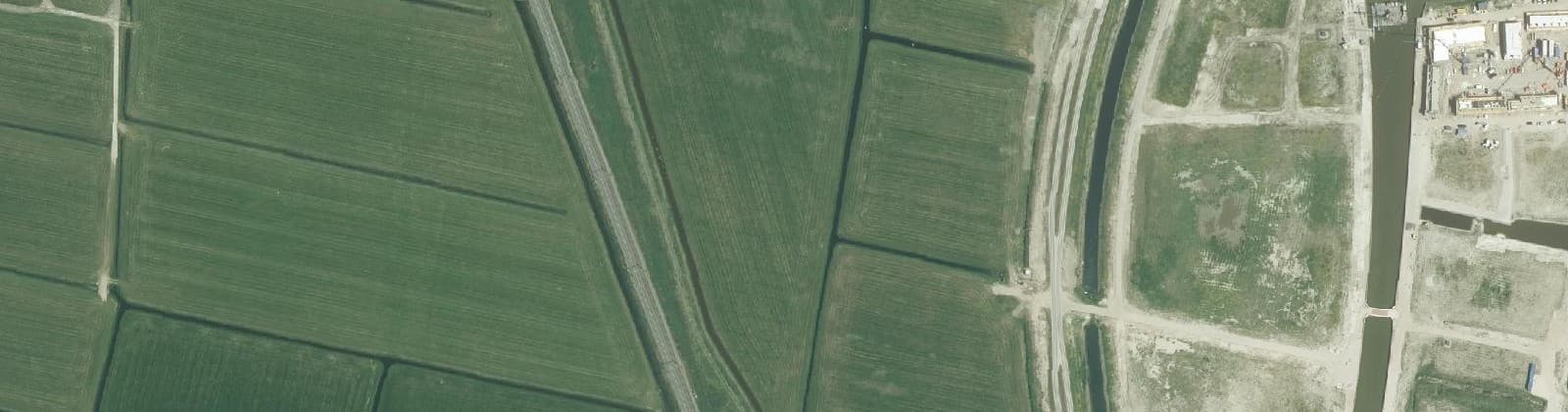 Luchtfoto van Boksumerhoeke