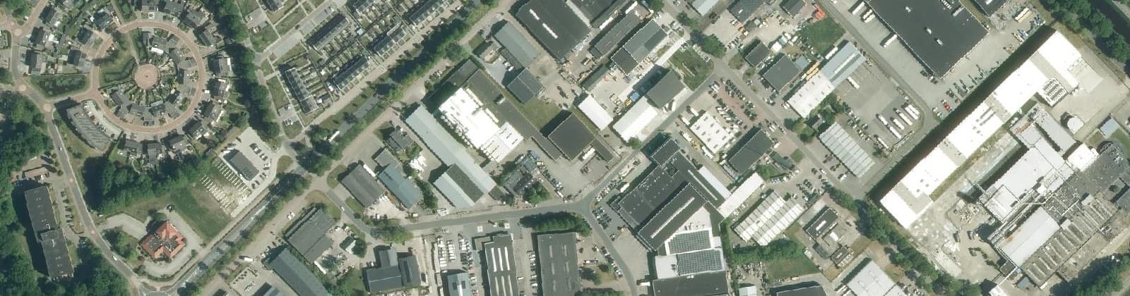 Luchtfoto van Oosterwolde-Industrie