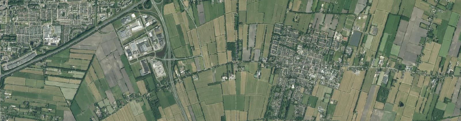 Luchtfoto van Ureterp-Buitengebied