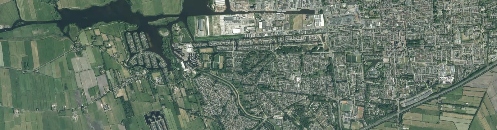 Luchtfoto van De Drait west