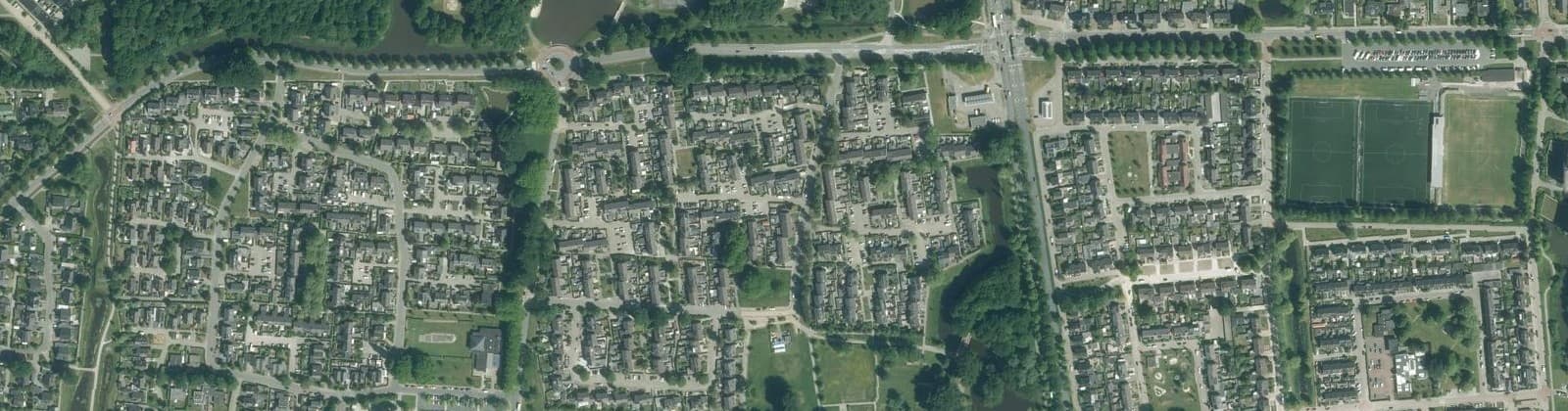 Luchtfoto van De Drait noordoost