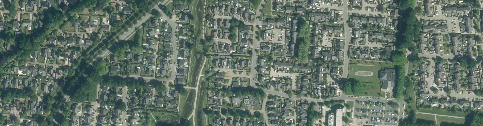 Luchtfoto van De Drait noordwest