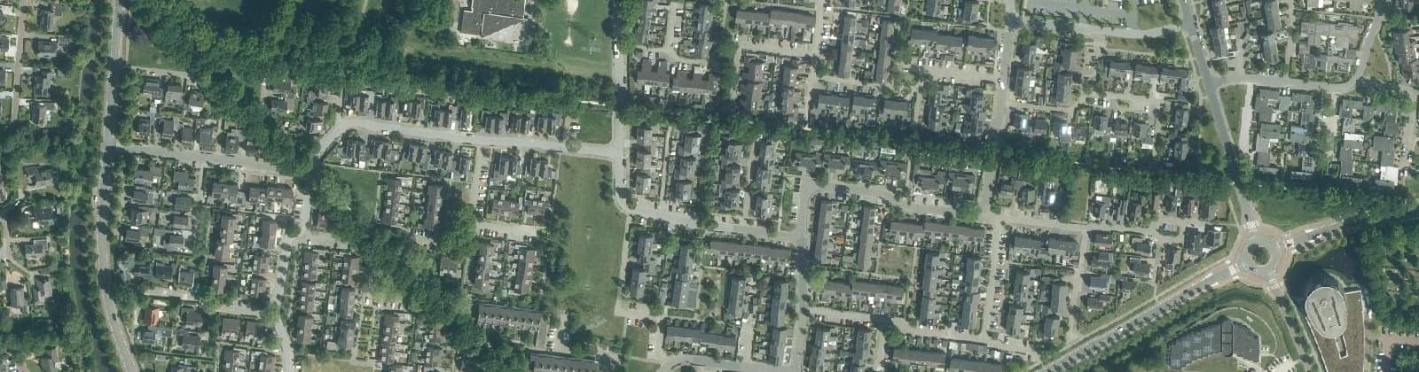 Luchtfoto van De Drait zuidwest