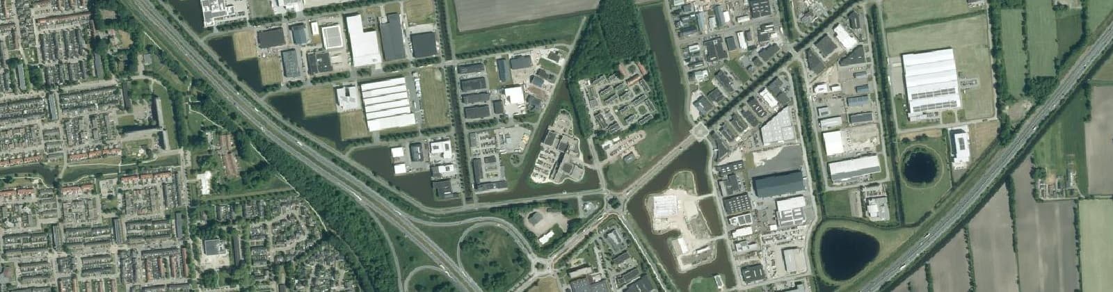 Luchtfoto van A7 Noord