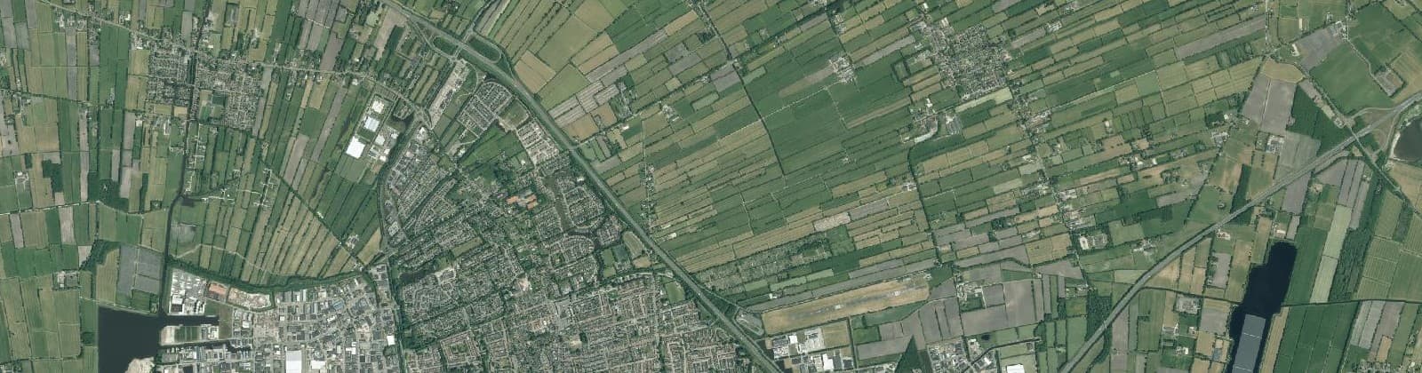 Luchtfoto van Waldwei oost