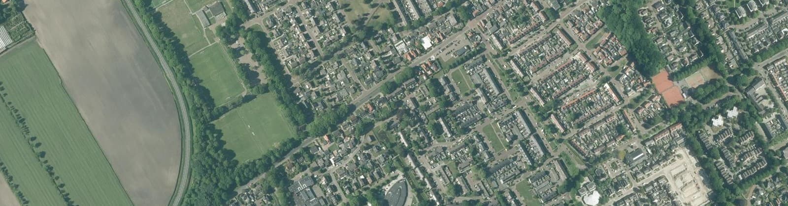 Luchtfoto van Wolvega-Schildersbuurt