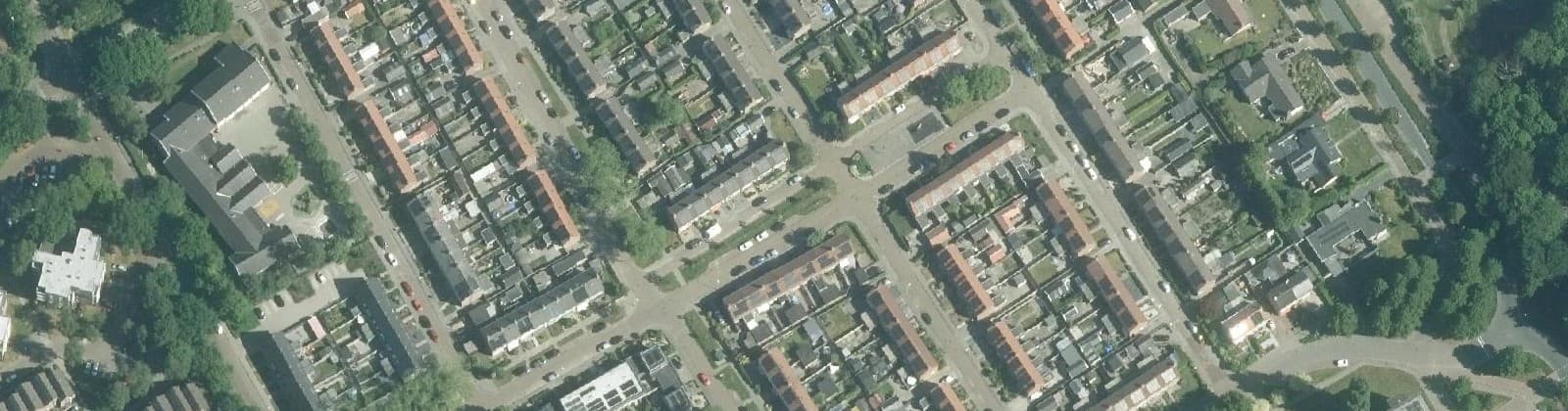 Luchtfoto van Wolvega-Staatsliedenbuurt