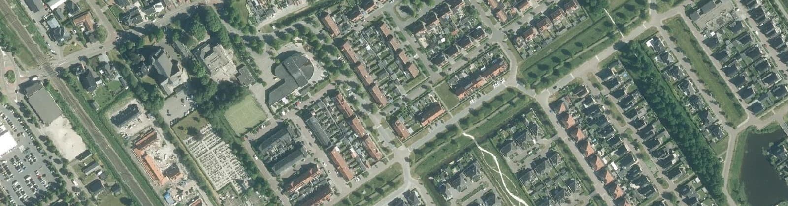 Luchtfoto van Wolvega-Vlinderwijk