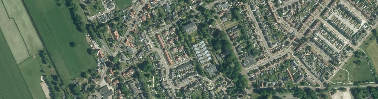 Luchtfoto van Noordwolde-Hoofdstraat