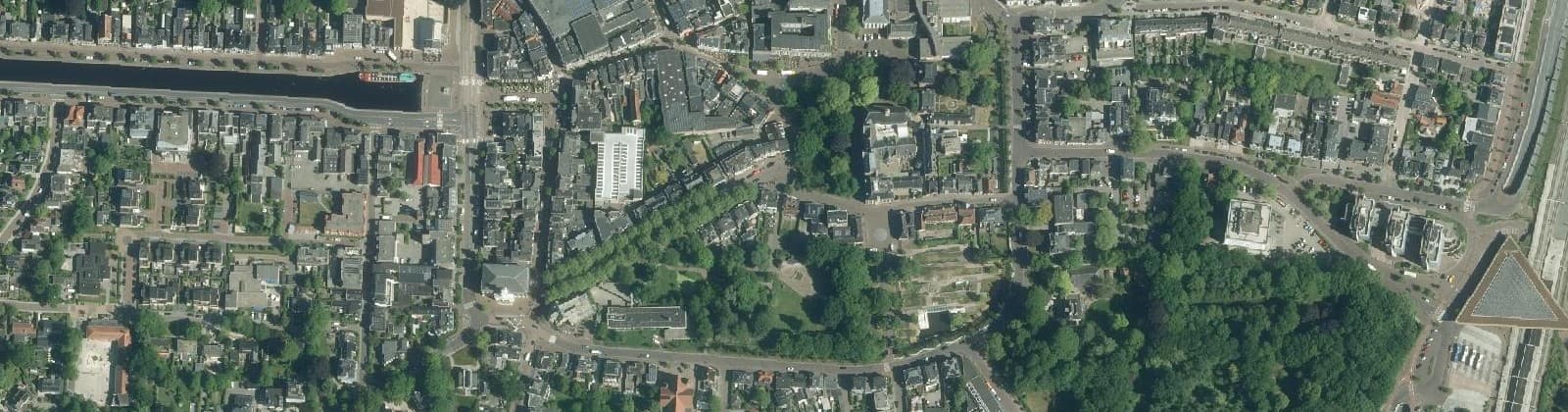 Luchtfoto van Erfgoedkwartier