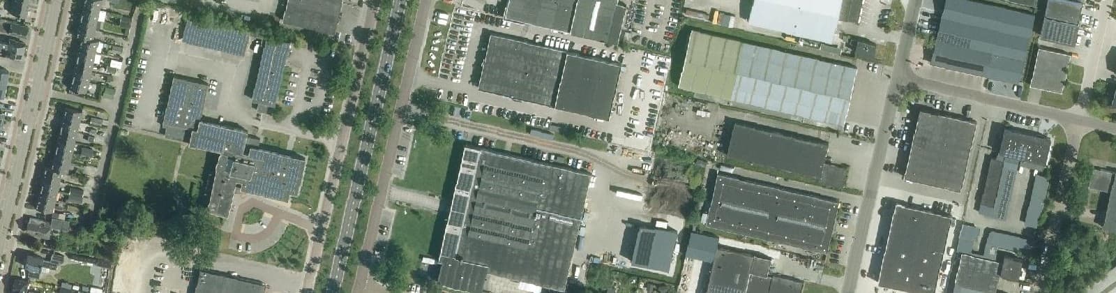 Luchtfoto van Bedrijventerrein West