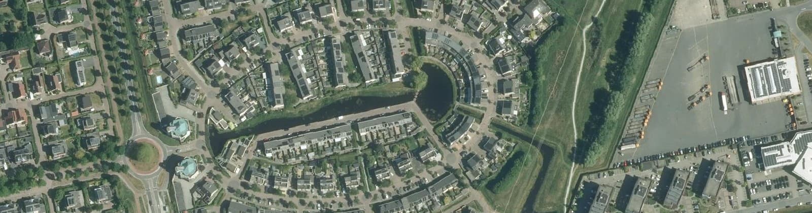 Luchtfoto van Planetenbuurt
