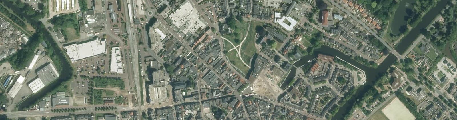 Luchtfoto van Coevorden-Centrum