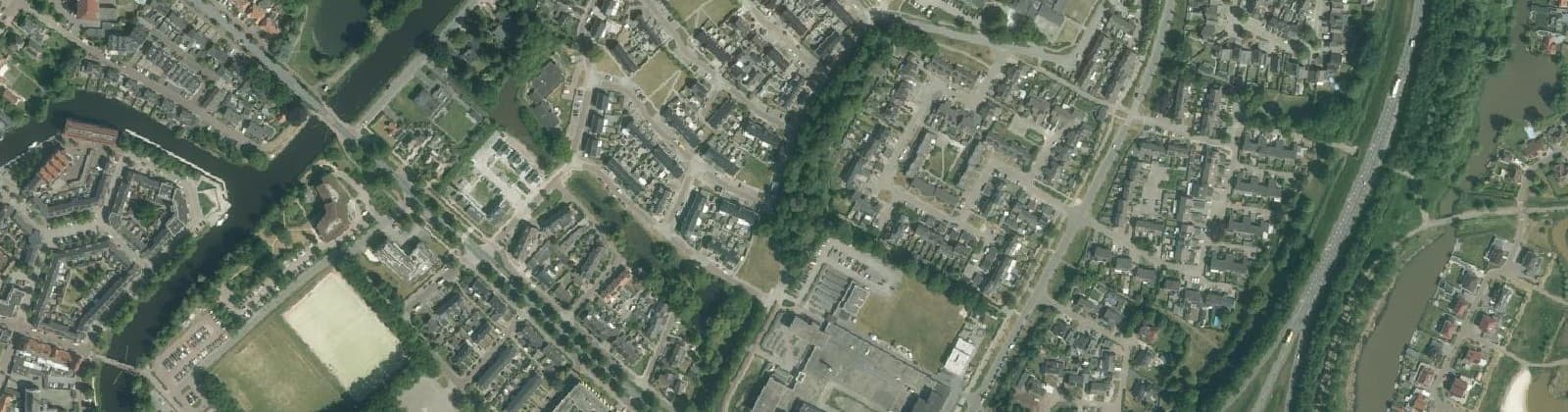 Luchtfoto van Binnenvree Buitenvree Pikveld