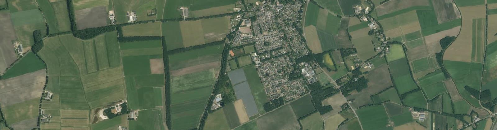 Luchtfoto van Verspreide huizen Sleen