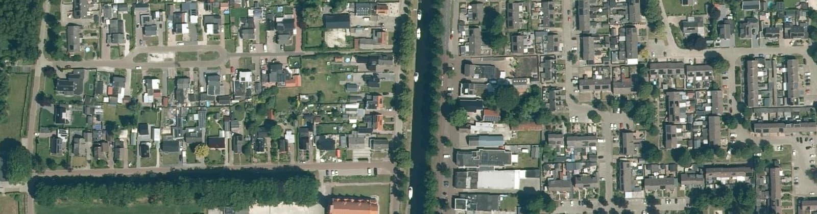 Luchtfoto van Verlengde Oosterdiep