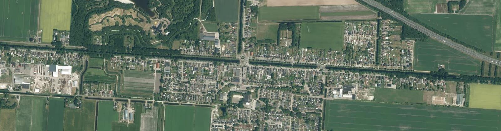 Luchtfoto van Zwartemeer-Centrum