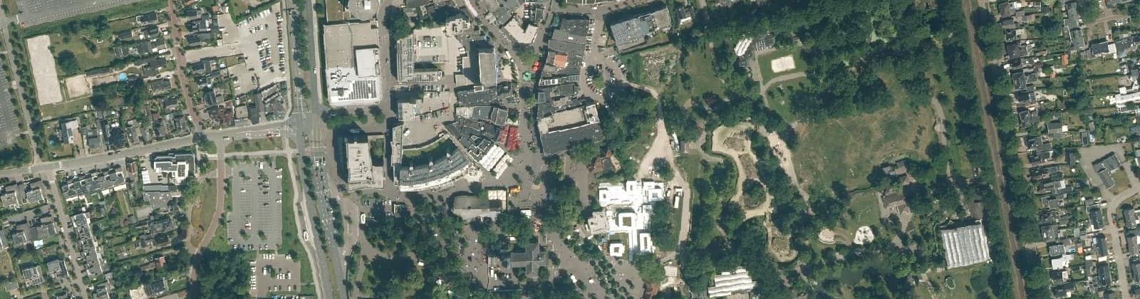 Luchtfoto van Emmen-Centrum