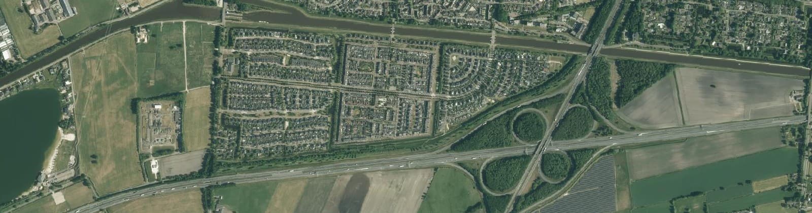 Luchtfoto van Erflanden