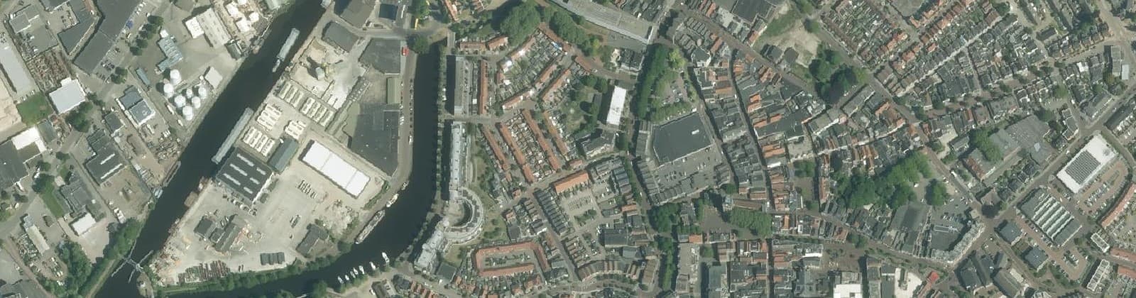 Luchtfoto van Historisch Centrum