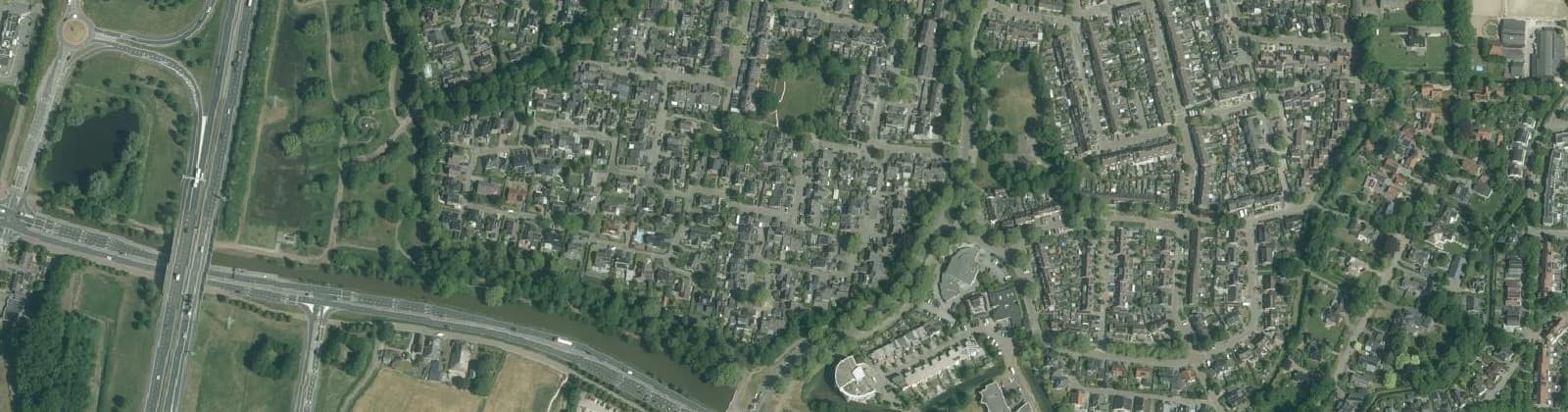 Luchtfoto van Verzetsbuurt