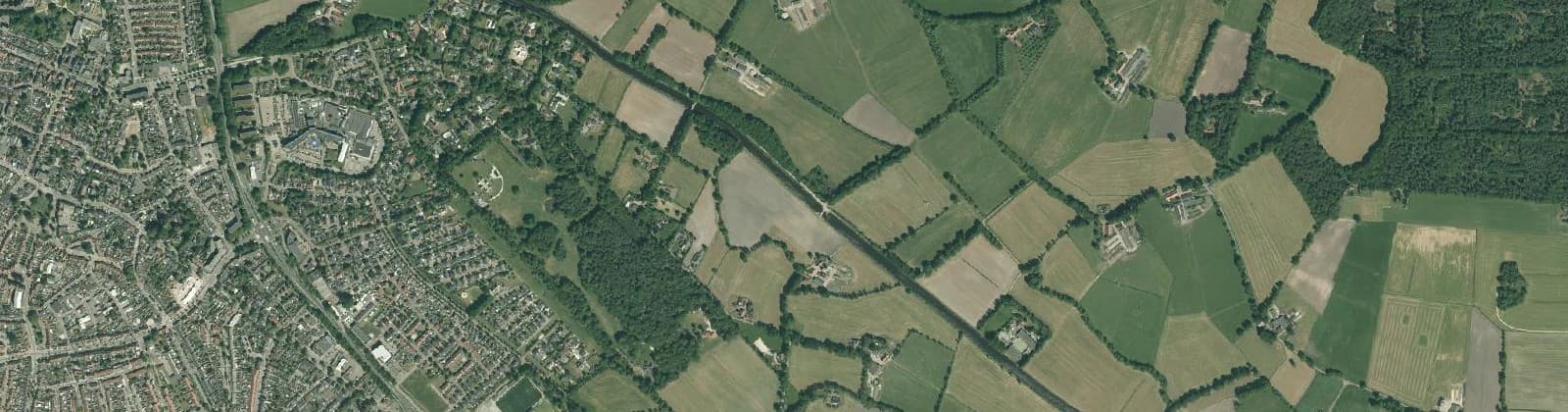 Luchtfoto van Verspreide huizen wijk 17