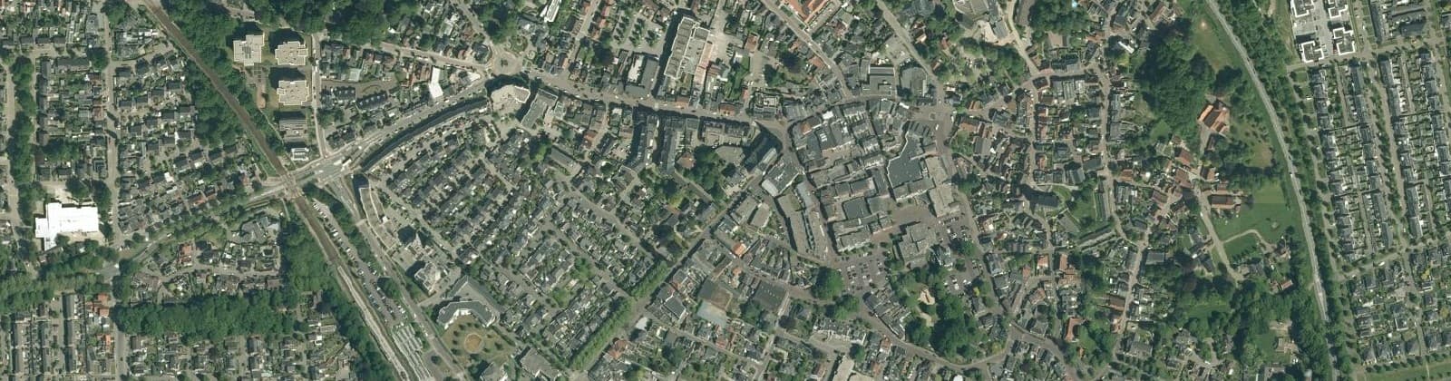 Luchtfoto van Borne Centrum